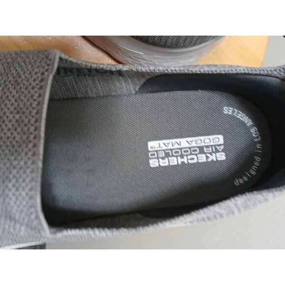 Skechers Air Cooled GoGA Mat Go Walk Stretch Men GRAY SLIP-ON Loafer Gray SZ-15 - Picture 16 of 16